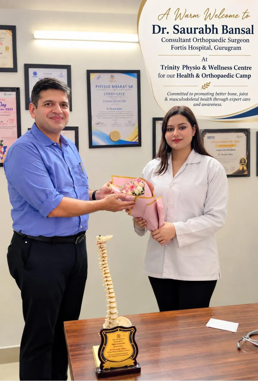 With Dr. Saurabh Bansal, Consultant Orthopaedic Surgeon, Fortis Gurugram