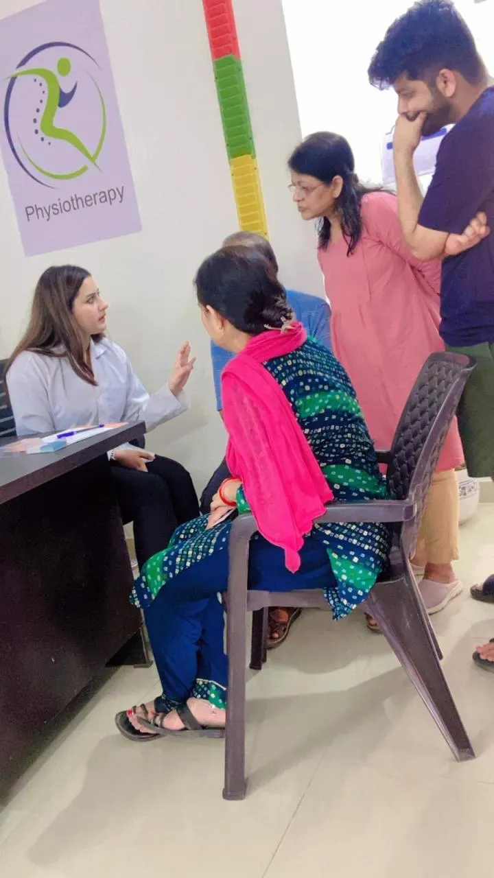 Physiotherapy assessment at a community camp